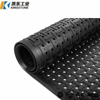 High Quality Perforated Anti-Slip Kitchen Boat Deck Rubber Floor Mat with Holes