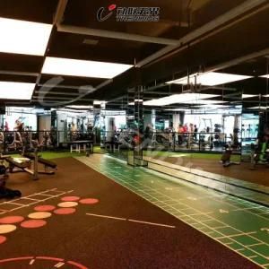 Removable Recycled Rubber Granules Gym Flooring