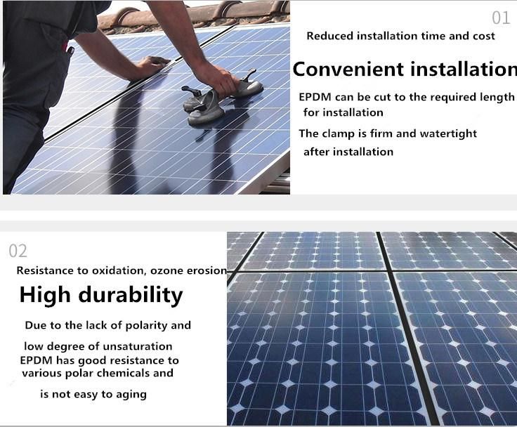 Different Sizes Rubber Weatherstrip Rubber Profile for Solar Panels