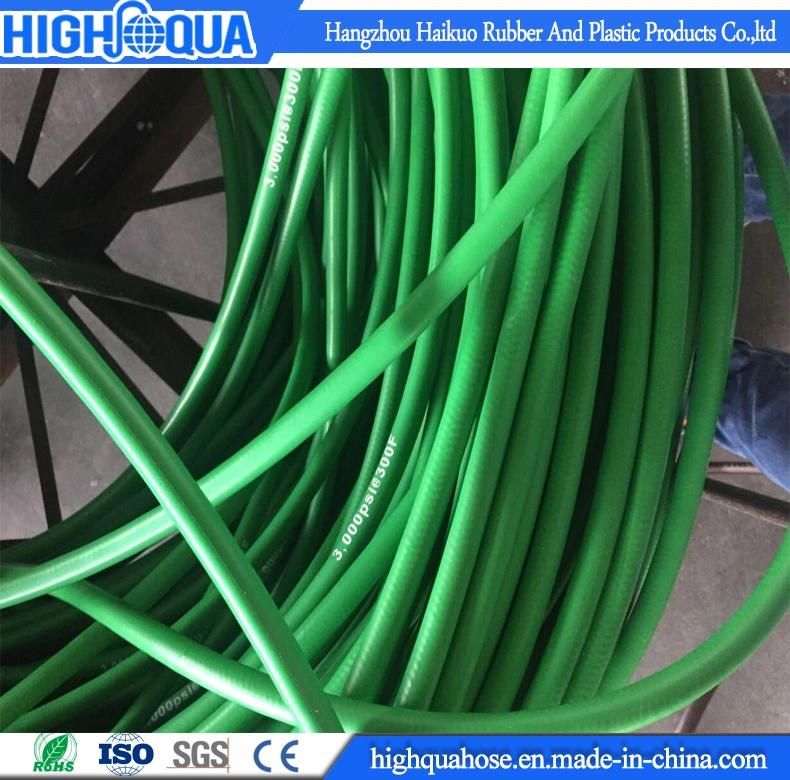Yellow Pressure Washer Hose Steel Wire Braided High Pressure Rubber Hose