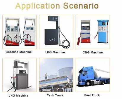 Fuel Dispenser Rubber Pump Gasoline Diesel Nozzle Hydraulic Pipe Hose Assembly with Brass Chrome Plated Fitting for Gas Station
