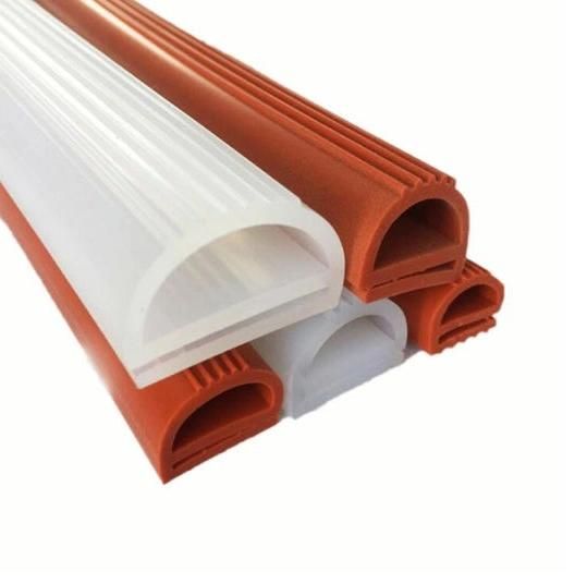 E Shape Platinum Cure Silicone Extrusion Rubber Seal Strip Gasket for Door Seal