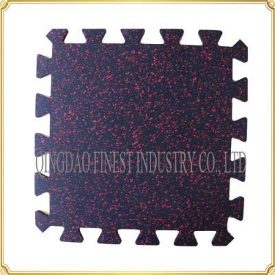 3-12mm Thick Colorful Interlocking Rubber Mats Rubber Tiles for Gym