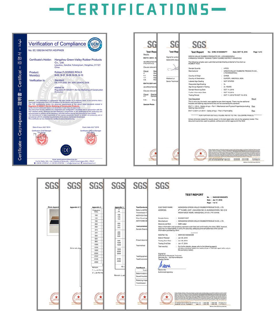 MSDS Se Approved Wholesale EPDM Rubber Granule /EPDM Crumb for School Playground