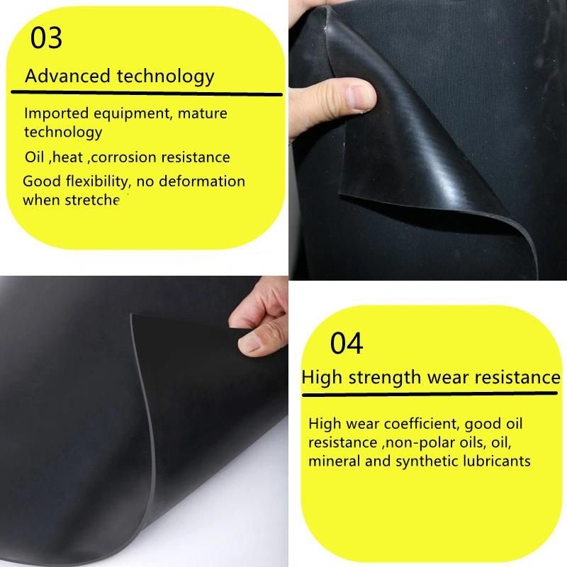 High Wear Resistance Natural Rubber Lining Abrasion Proof Rubber Rolls
