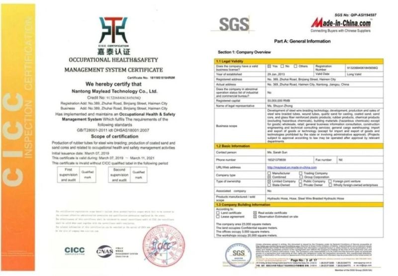 SAE100r2at Two Layers Steel Wire Braided Hydraulic Rubber Hose
