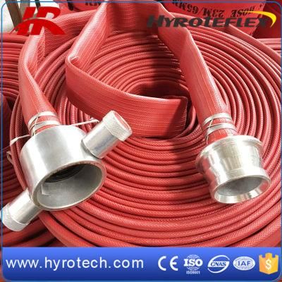 Red Color NBR Rubber Layflat Hose with British Type C/W John Morries