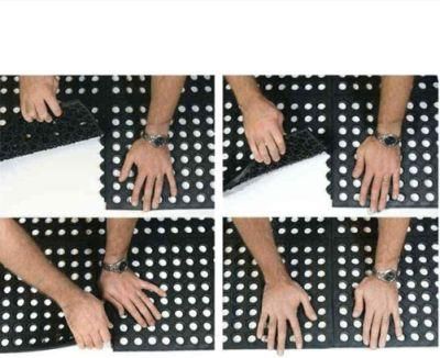 Anti Fatigue Bar Counter Kitchen Dining Room Safety Work Splicing Floor Mat Black