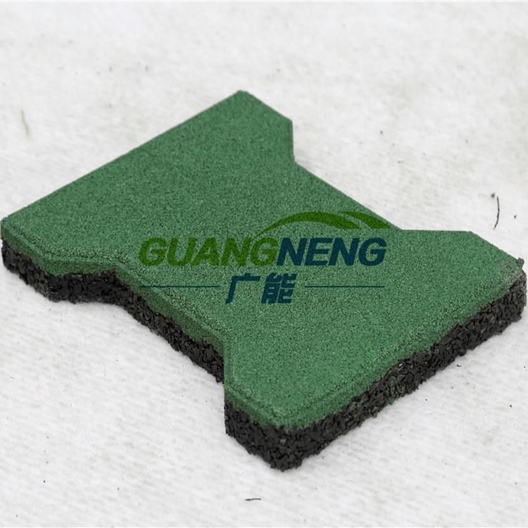 Dog-Bone Rubber Tile Paver, Playground Rubber Mat, Gym Mat