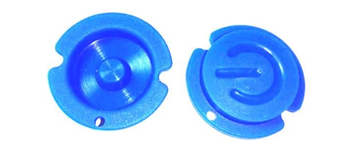 Wearable Rubber Products Blue Color Sillicone Rubber Buttons