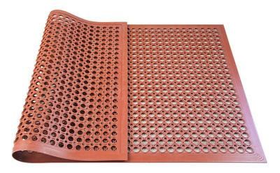 Non Slip Anti Fatigue Rubber Floor Matting Mat with Drainage Holes for Wet Areas