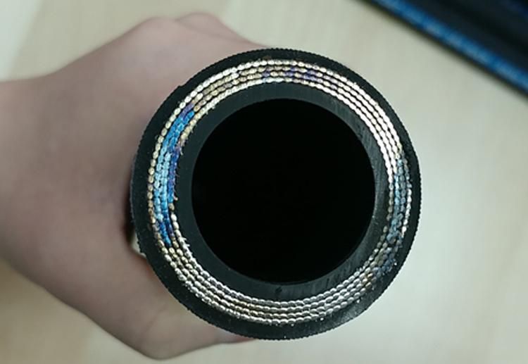 China Hydraulic Hose Factory Wrap Rubber DIN En856 4sh Hydraulic Hose