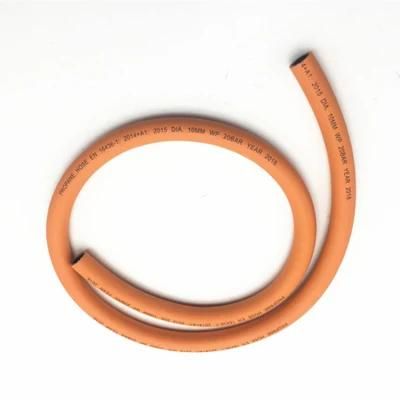 6mm 8mm 10mm 20bar Orange Rubber LPG Gas Hose