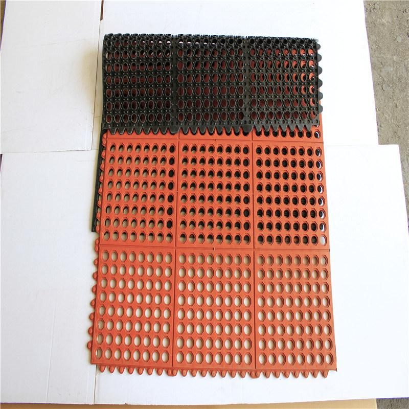 Rubber Door Mat and Anti-Slip Kitchen Rubber Mat with Interlock