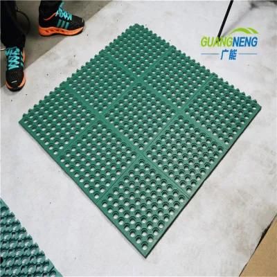Colorful Anti-Fatigue Interlocking Hotel Rubber Flooring