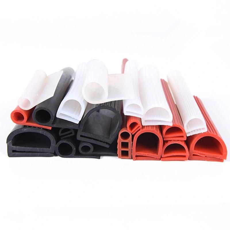 E-Shape Solid Silicone Rubber Weatherstrip Sealing for equipment Machinery