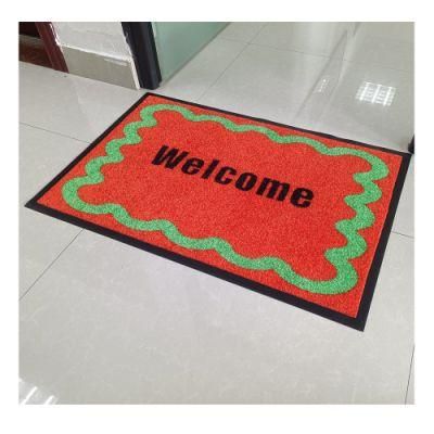 Indoor Outdoor Mud Dirt Moisture Trapper Nylon Carpet Door Mat with Non Slip Rubber Backing