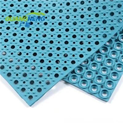 Colorful Drainage Rubber Hollow Floor Mats for Kitchen