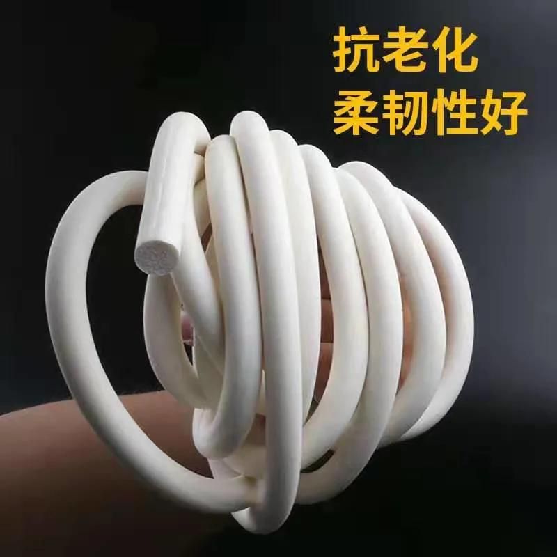 Closed Cell Silicone Sponge Extrusion, Silicone Sponge Profile, Silicone Sponge Cord with Red Color