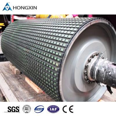 High Wear Resistance 15mm Thickness Conveyor Ceramic Tile Pulley Coated Drum Rubber Coating Energy &amp; Mining