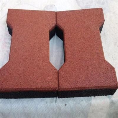 Horse Rubber Pavers/Dog Bone Rubber Brick/Interlocking Rubber Brick