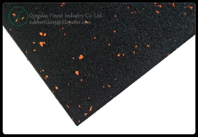 Factory Gym Rubber Flooring Fitness Mats Rubber Sheet SGS Fire Rating Certificates ISO9001