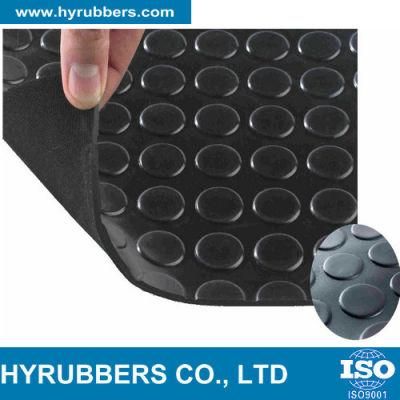 Round Button, Checker Rubber Mat, Wide/Fine Ribbed Rubber Mat, Diamond Anti-Slip Rubber Mat