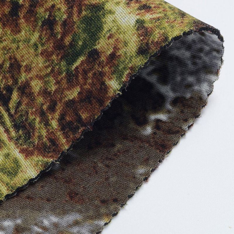 Custom-Made Printed Camouflage Patterned Nylon Fabrics Neoprene Rubber for Spearfishing