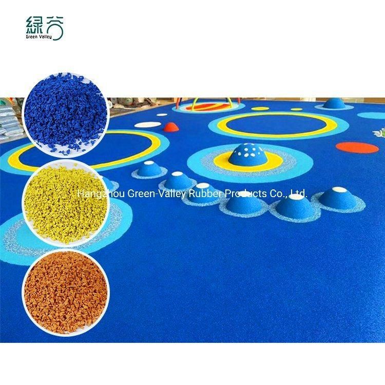 MSDS Se Approved Wholesale EPDM Rubber Granule /EPDM Crumb for School Playground