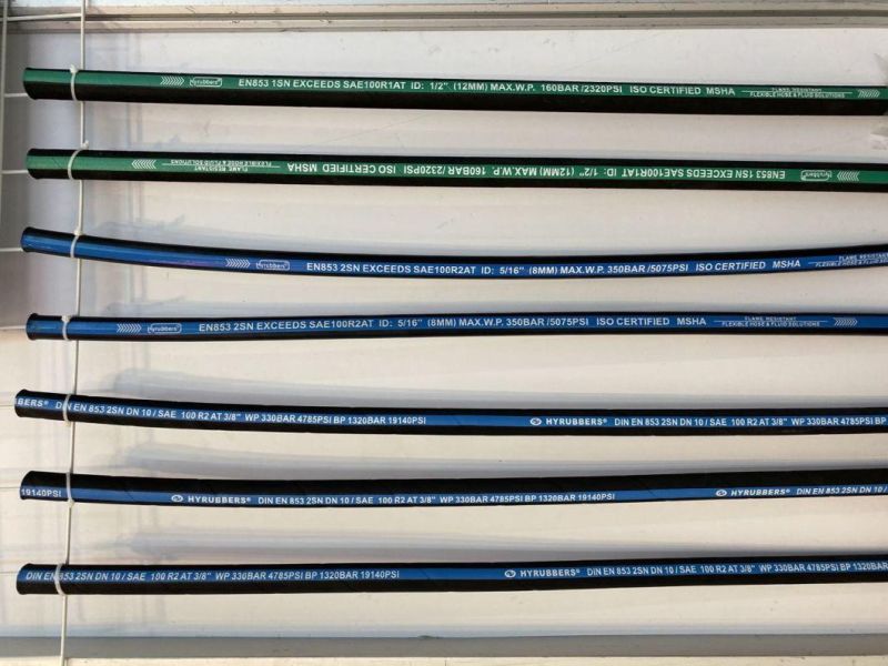 High Quality Hydraulic Hose SAE 100 R7, R8 Standard Rubber Hose