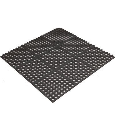 Rubber Anti-Slip and Anti-Fatigue Interlocking Porous Rubber Floor Mat