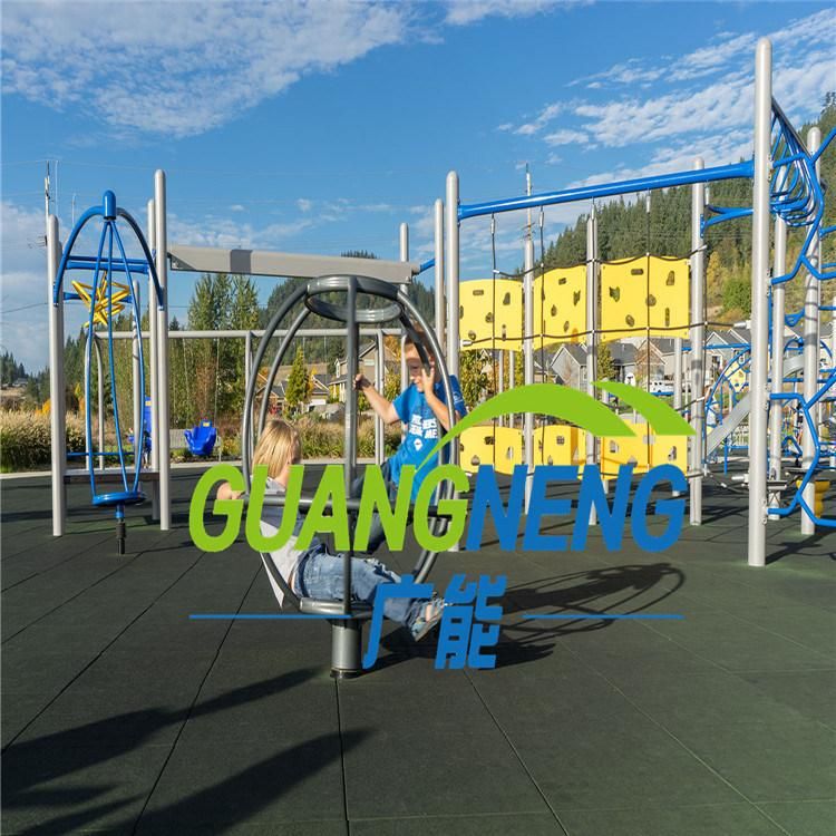 Square Rubber Tile Colorful Rubber Paver Playground Rubber Flooring