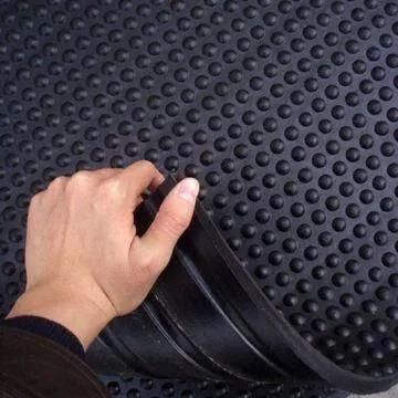 Black Color Cow Rubber Sheet, SBR Rubber Sheet, Round Button Rubber Sheet, Checker Rubber Sheet 2MPa-12MPa