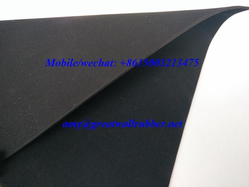 Neoprene NBR SBR Industrial Rubber Sheet with Fabric Finished Surface