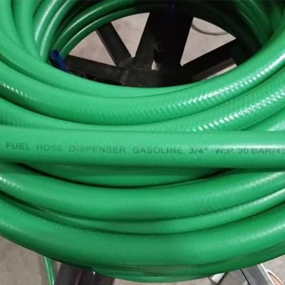 Single Wire Braid Green Fuel Dispenser Hose with Resuable Couplings