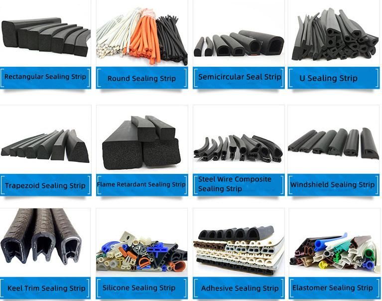 Custom Rubber Extrusion Rubber Round Sealing Strip