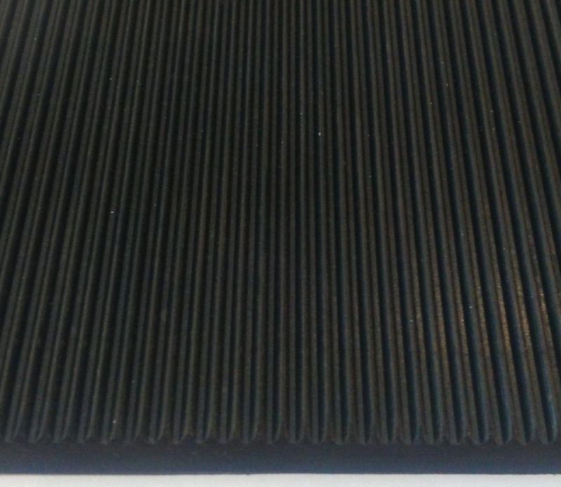 High Quality Fine Ribbed Rubber Mat/ Rubber Flooring Floor Sheet