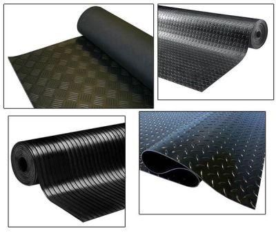 3-10mm Thickness Coin/Diamond/Checker/Wide/Fine Ribbed Rubber Sheet