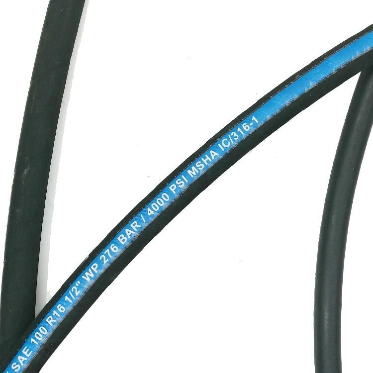 Fire Resistant Hydraulic Line Tubing 25mm Size Available Rubber R16 Hydraulic Hose