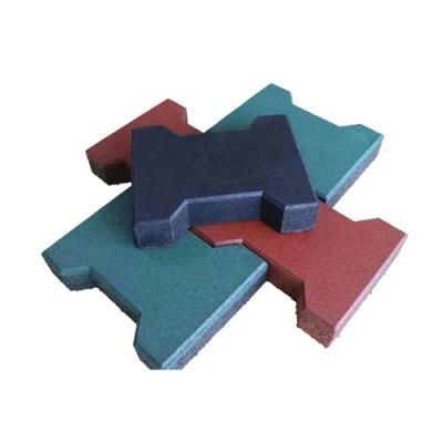 Recycled Rubber Paver Bone Shock-Absorbing Floor Tiles