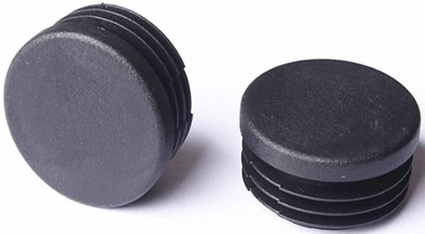 Custom Molded Black Rubber Threaded End Cap