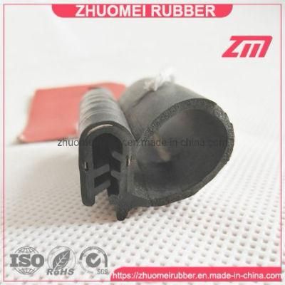 Side Bulb Rubber Door Seal with Metal Clips