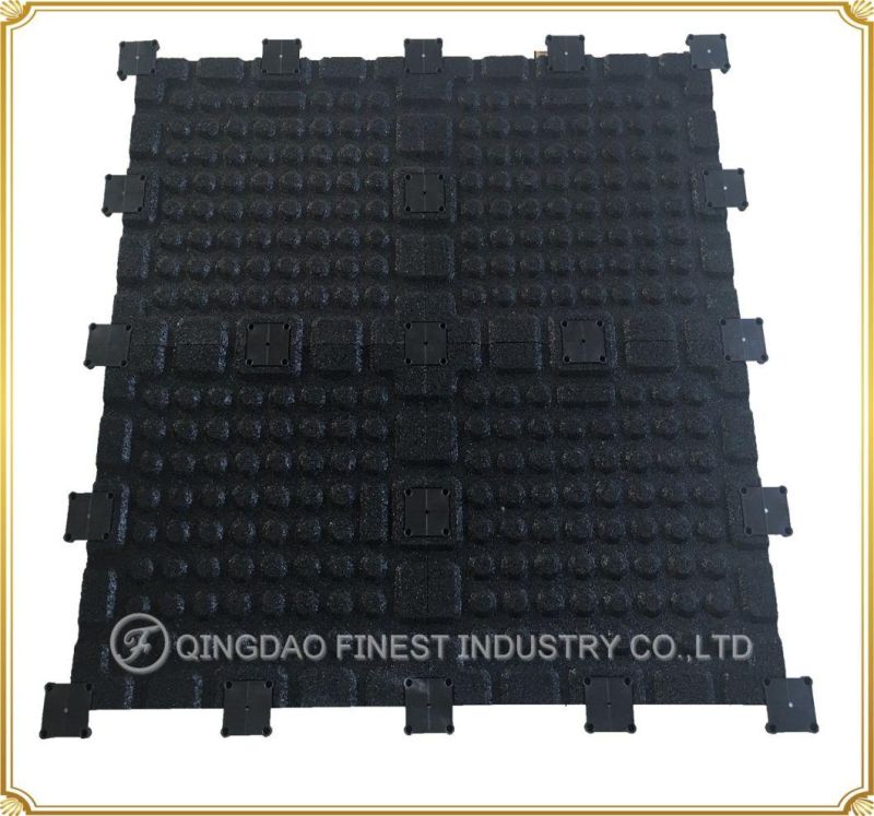 2019 China Manufacturer Wholesale New Style Composite Premium Crossfit Rubber Gym Tile Mat Flooring with Plastic Locking Parts for Gyms Fitness Equipment