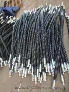 High Pressure Rubber Hydraulic Hose Pipe with Steel Spring Protection