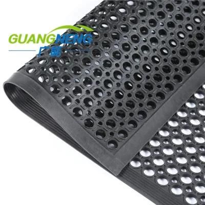 Water Drainage Durable Rubber Mats with Holes for Boat Desk