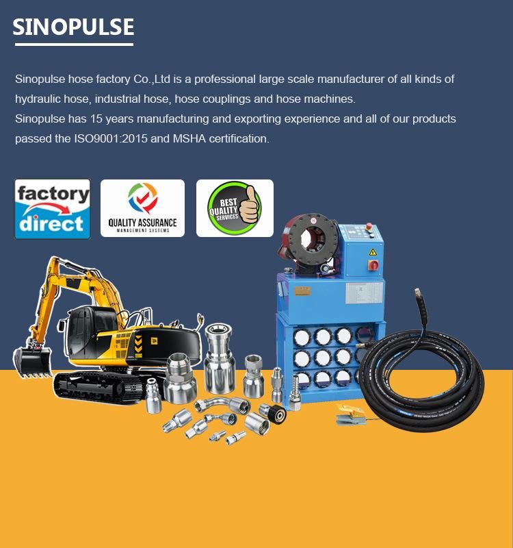 Corrugated Inner Pipe SAE 100r14 Hydraulic Hose