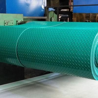 Factory Manufacture Green Diamond Rubber Floor/Green Anti-Slip Rubber Sheet