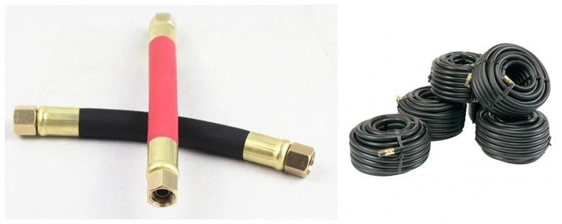 Red Rubber Air Hose Assembly for Air Tool