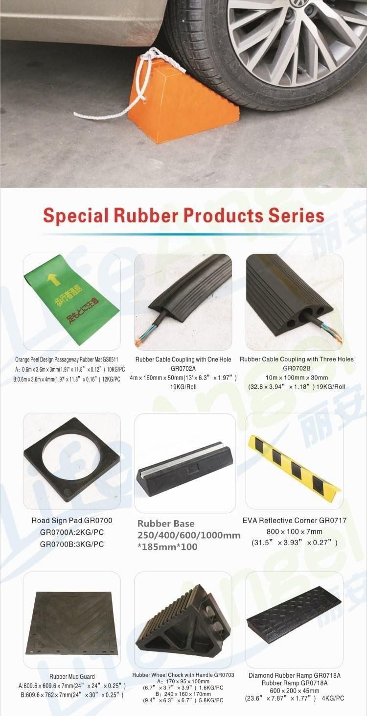 Rubber Cushion Road Sign Pad Road Mark Mat