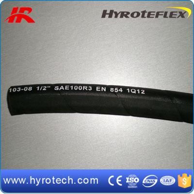 Fiber Braided Oil Hose Rubber Hydraulic Hose SAE 100r3/DIN En854 2te